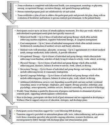 Use of person-centered goals to direct interdisciplinary care for military service members and Veterans with chronic mTBI and co-occurring psychological conditions